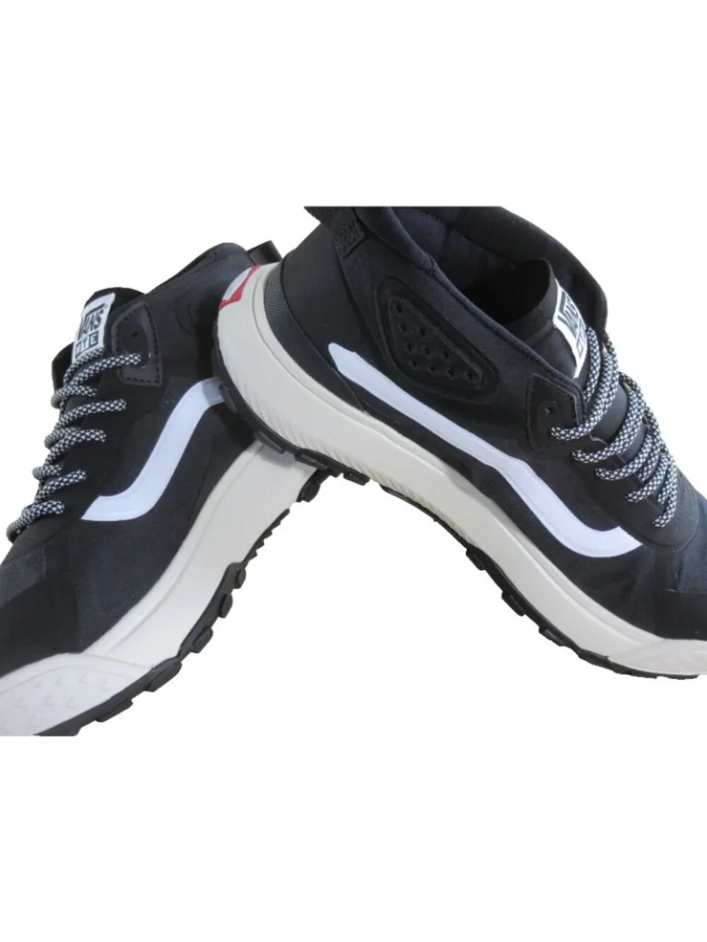Vans Men's Mte Crosspath Mid Trail Shoes Black White All Weather Sizes NEW